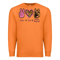 Carrot Peace Love German Shepherd Premium Sweatshirt - Jasminsmagicworld