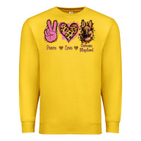 Lemon Peace Love German Shepherd Premium Sweatshirt - Jasminsmagicworld