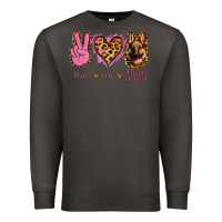 Smoke Peace Love German Shepherd Premium Sweatshirt - Jasminsmagicworld
