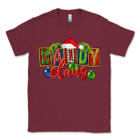 Burgundy Christmas daddy Claus Classic Tee - FaDigitalArtStudio
