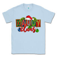 Dusty Blue Christmas daddy Claus Classic Tee - FaDigitalArtStudio