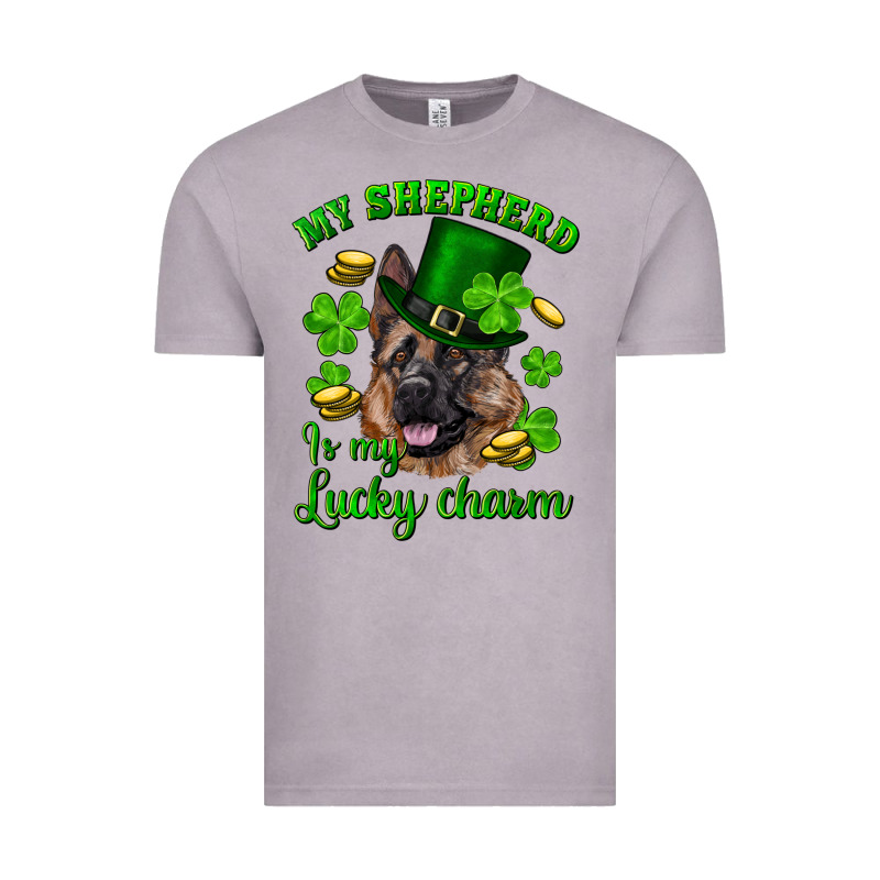 St.patrick's Day My Shepherd Is My Lucky Charm Vintage Tee by RanaPortraitStore | Teevron