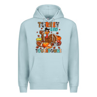 Blue Mist turkey and touchdowns Premium Hoodie - MaliasSmallBusiness
