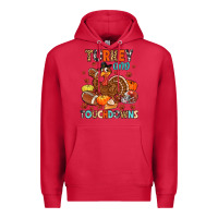 Cardinal turkey and touchdowns Premium Hoodie - MaliasSmallBusiness