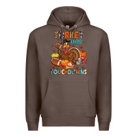 Coffee turkey and touchdowns Premium Hoodie - MaliasSmallBusiness
