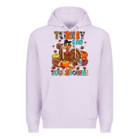 Lilac turkey and touchdowns Premium Hoodie - MaliasSmallBusiness
