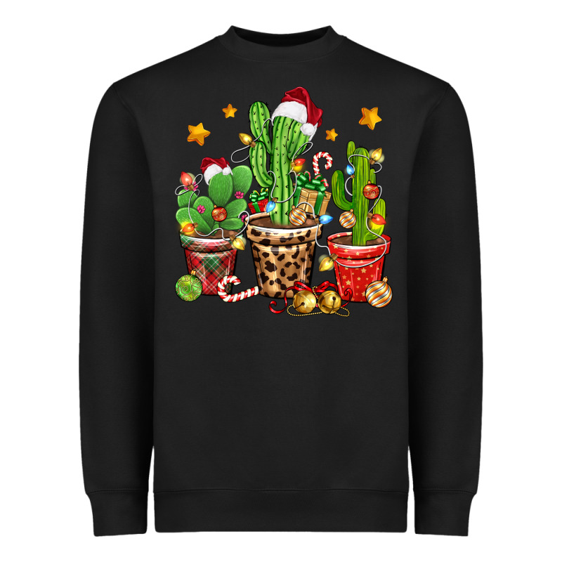 Christmas Cactus Heavyweight Sweatshirt by Zillion Design Studio | Teevron