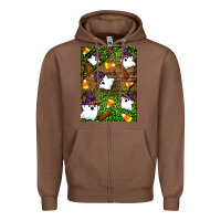 Chestnut Halloween ghost Zipper Hoodie - Artiststas