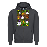 Smoke Halloween ghost Zipper Hoodie - Artiststas