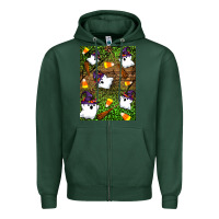 Sports Green Halloween ghost Zipper Hoodie - Artiststas
