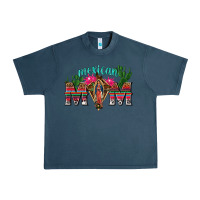 Midnight Navy mexican mom with cactus Urban Heavy Tee - texasbilliewilder