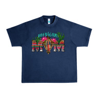 Navy mexican mom with cactus Urban Heavy Tee - texasbilliewilder