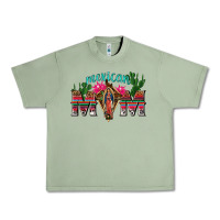 Oil Green mexican mom with cactus Urban Heavy Tee - texasbilliewilder