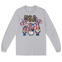 Moon Dust usa america gnome Long Sleeve Tee - CowhideDigitalArt