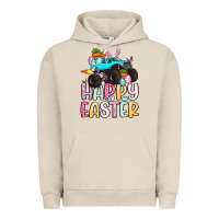 Pigment French Oak monster truck happy easter Urban Hoodie - Artiststas