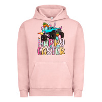 Pigment Salmon monster truck happy easter Urban Hoodie - Artiststas