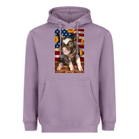 Lavender Western American Pig Heavyweight Hoodie - LillyAllenDesigns