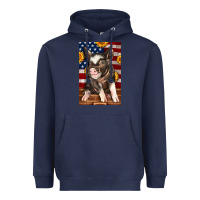Navy Western American Pig Heavyweight Hoodie - LillyAllenDesigns