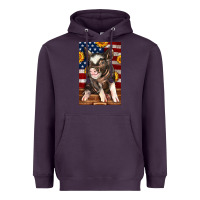 Plum Western American Pig Heavyweight Hoodie - LillyAllenDesigns