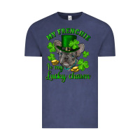 Vintage Denim st.patrick's day my french bulldog is my lucky charm Vintage Tee - RanaPortraitStore