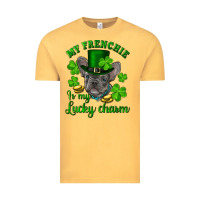 Vintage Mustard st.patrick's day my french bulldog is my lucky charm Vintage Tee - RanaPortraitStore