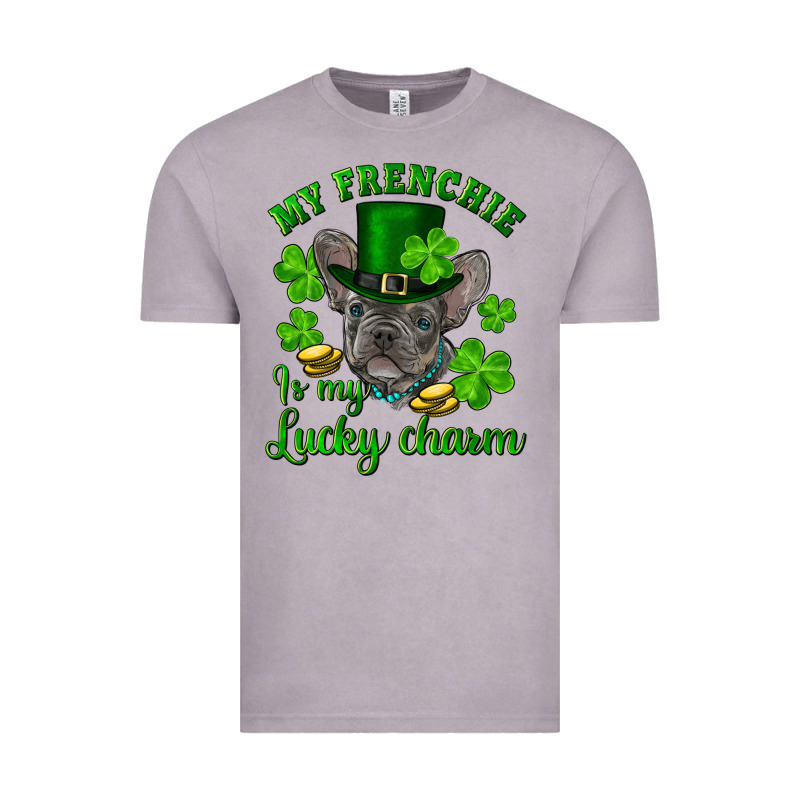 St.patrick's Day My French Bulldog Is My Lucky Charm Vintage Tee by RanaPortraitStore | Teevron