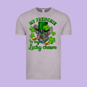 St.patrick's Day My French Bulldog Is My Lucky Charm Vintage Tee Designed By Ranaportraitstore