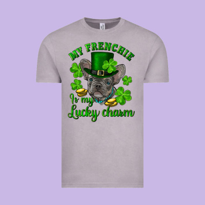St.patrick's Day My French Bulldog Is My Lucky Charm Vintage Tee Designed By Ranaportraitstore