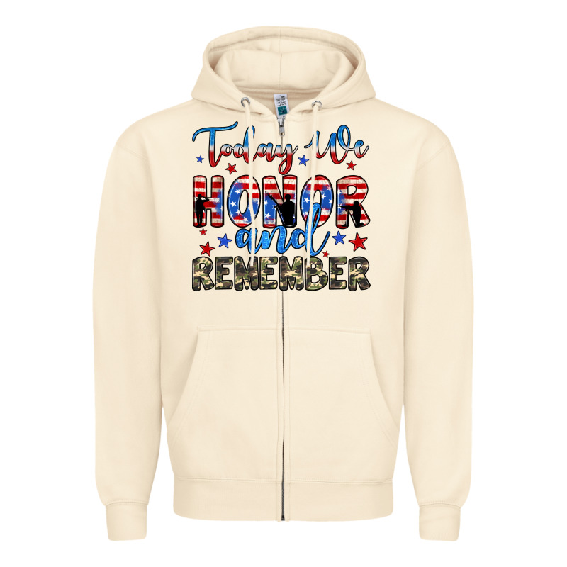 Today We Honor And Remember Zipper Hoodie by JahusDesignShop | Teevron