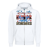 White today we honor and remember Zipper Hoodie - JahusDesignShop