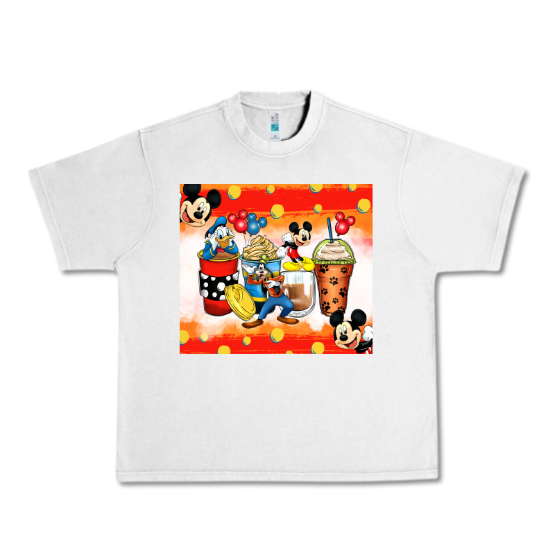 Cartoon Characters Coffee Cups Urban Heavy Tee by Zillion Design Studio | Teevron