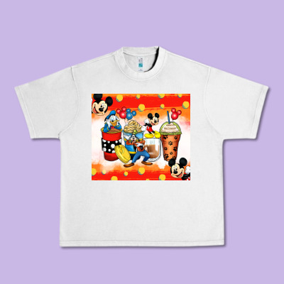 Cartoon Characters Coffee Cups Urban Heavy Tee Designed By Zillion Design Studio