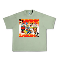 Oil Green cartoon characters coffee cups Urban Heavy Tee - Zillion Design Studio