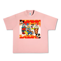 Salmon cartoon characters coffee cups Urban Heavy Tee - Zillion Design Studio