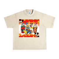 Sandshell cartoon characters coffee cups Urban Heavy Tee - Zillion Design Studio