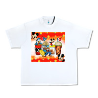 White cartoon characters coffee cups Urban Heavy Tee - Zillion Design Studio