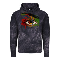 Cloud Black Watercolor Juneteenth eyes Vintage Hoodie - RanaPortraitStore