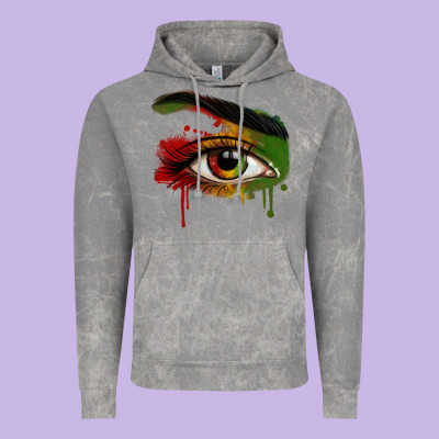 Vintage Hoodie Watercolor Juneteenth eyes