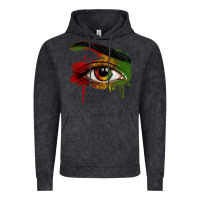 Vintage Black Watercolor Juneteenth eyes Vintage Hoodie - RanaPortraitStore