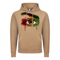 Vintage Coffee Watercolor Juneteenth eyes Vintage Hoodie - RanaPortraitStore