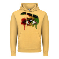 Vintage Mustard Watercolor Juneteenth eyes Vintage Hoodie - RanaPortraitStore