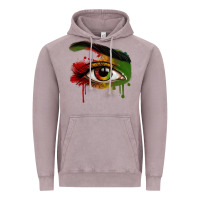Vintage Zinc Watercolor Juneteenth eyes Vintage Hoodie - RanaPortraitStore