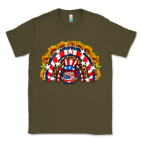 Army Green usa gnome sunflower rainbow Classic Tee - HRA Design Shop