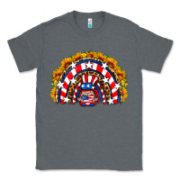 Charcoal Heather usa gnome sunflower rainbow Classic Tee - HRA Design Shop
