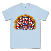 Dusty Blue usa gnome sunflower rainbow Classic Tee - HRA Design Shop