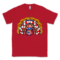 Red usa gnome sunflower rainbow Classic Tee - HRA Design Shop