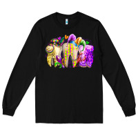Black mardi gras tooth Long Sleeve Tee - RacoonDesign