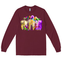 Burgundy mardi gras tooth Long Sleeve Tee - RacoonDesign