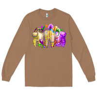Toasted Coconut mardi gras tooth Long Sleeve Tee - RacoonDesign