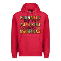 Cardinal flannels hayrides pumpkinsbonfires Premium Hoodie - MaliasSmallBusiness